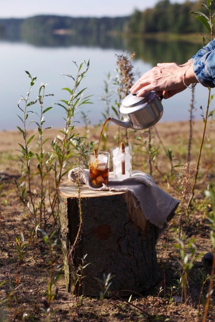 Té herbal después de la sesión